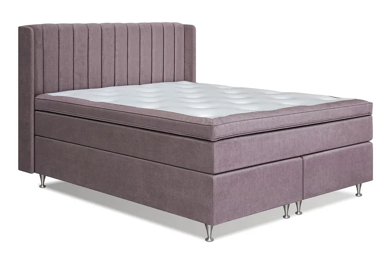 Joluma Sängpaket Fast/Medium 180x200 cm - (+Fler val) 180x200 cm Mörkrosa - Möbler - Säng - Kontinentalsäng