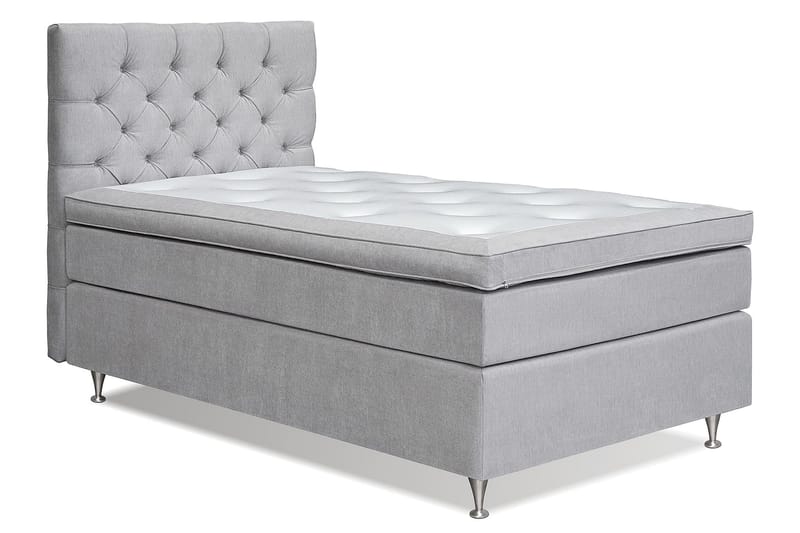 Joluma Sängpaket Medium 105x200 cm - (+Fler val) 105x200 cm Ljusgrå - Komplett sängpaket - Kontinentalsäng
