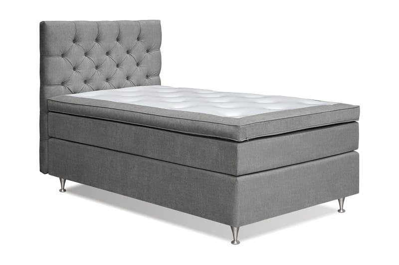 Joluma Sängpaket Medium 120x200 cm - (+Fler val) 120x200 cm Grå - Dubbelsäng - Komplett sängpaket - Kontinentalsäng