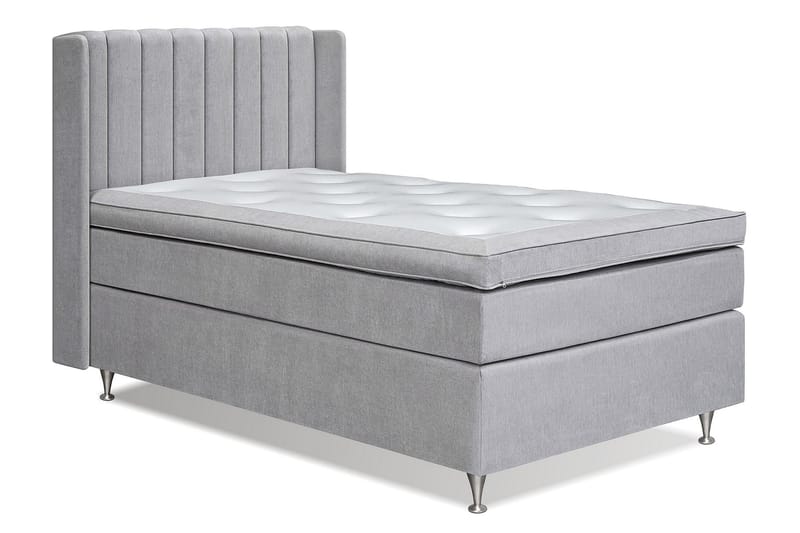 Joluma Sängpaket Medium 120x200 cm - (+Fler val) 120x200 cm Ljusgrå - Komplett sängpaket - Kontinentalsäng