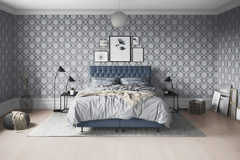 Joluma Sängpaket Medium 160x200 cm - (+Fler val) 160x200 cm Mörkblå - Möbler - Säng - Komplett sängpaket