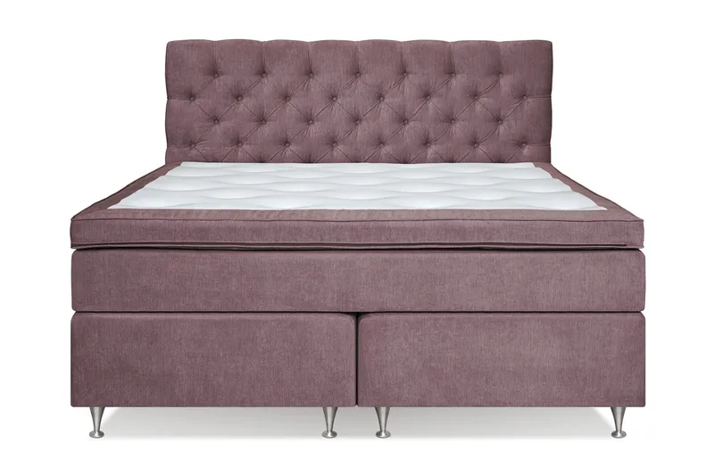 Joluma Sängpaket Medium 160x200 cm - (+Fler val) 160x200 cm Mörkrosa - Möbler - Säng - Kontinentalsäng