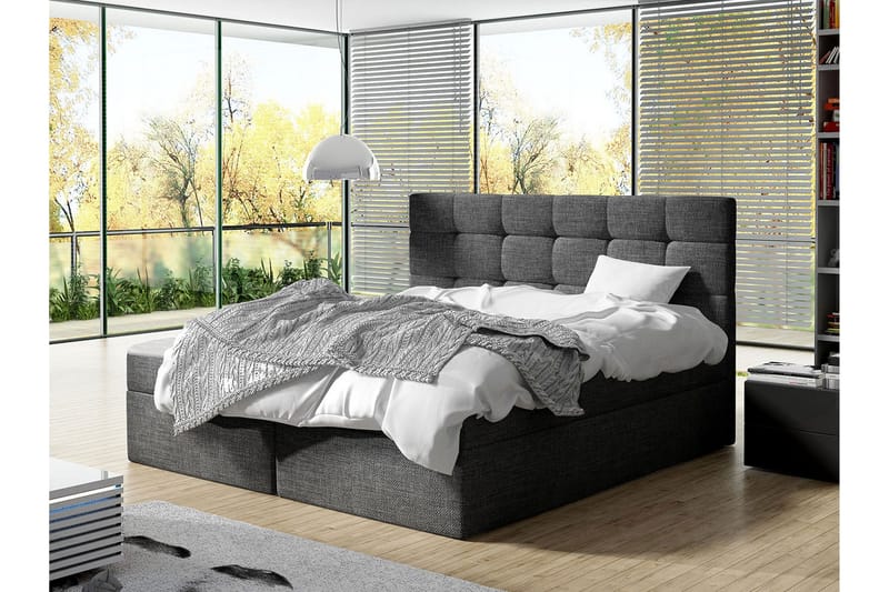 Kleiv Kontinentalsäng 160x200cm - Mörkgrå - Möbler - Säng - Kontinentalsäng