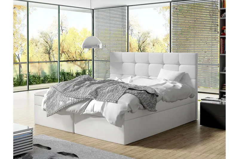 Kleiv Kontinentalsäng 160x200cm Vit  Vit - Vit - Möbler - Säng - Kontinentalsäng