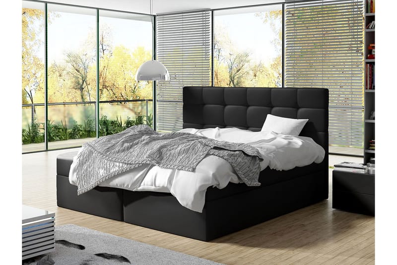 Kleiv Kontinentalsäng 180x200 cm - Svart - Möbler - Säng - Kontinentalsäng