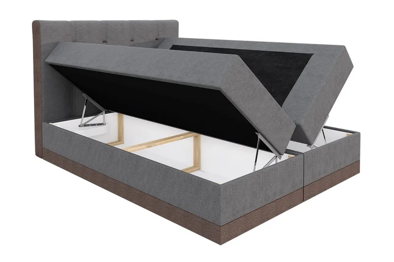 Knarrevik Kontinentalsäng 200x200 cm - Brun - Möbler - Säng - Kontinentalsäng