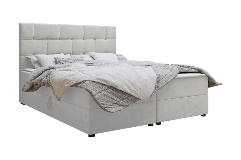 Kontinentalsäng 140x200 cm - Ljusgrå - Möbler - Säng - Kontinentalsäng