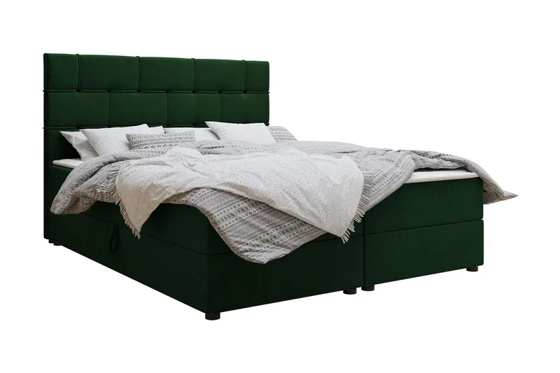 Kontinentalsäng 160x200 cm Svart, Svart