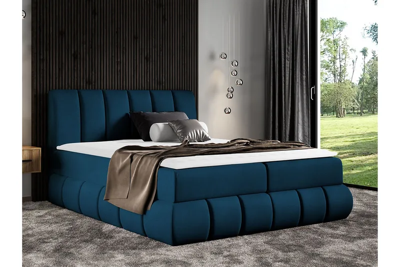 Kontinentalsäng 164x218 cm - Blå - Möbler - Säng - Kontinentalsäng