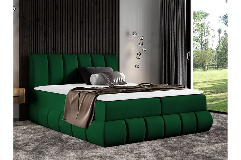 Kontinentalsäng 204x218 cm - Grön - Möbler - Säng - Kontinentalsäng