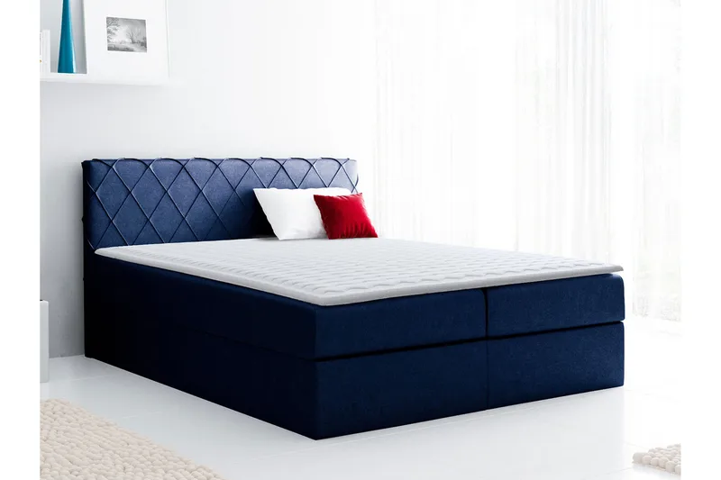 Korshavn Kontinentalsäng 160x200 - Blå - Möbler - Säng - Kontinentalsäng