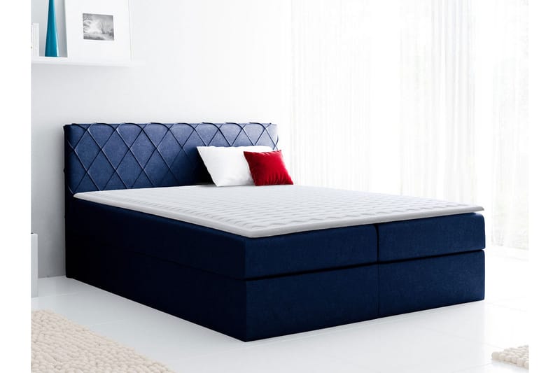 Korshavn Kontinentalsäng 200x200 - Blå - Möbler - Säng - Kontinentalsäng