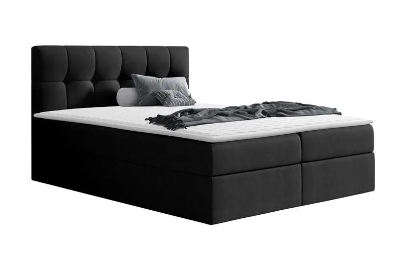 Kramvik Kontinentalsäng 160x200, Svart