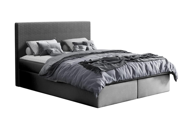 Laargard Kontinentalsäng medFörvaring 160x200 - Grå - Möbler - Säng - Kontinentalsäng