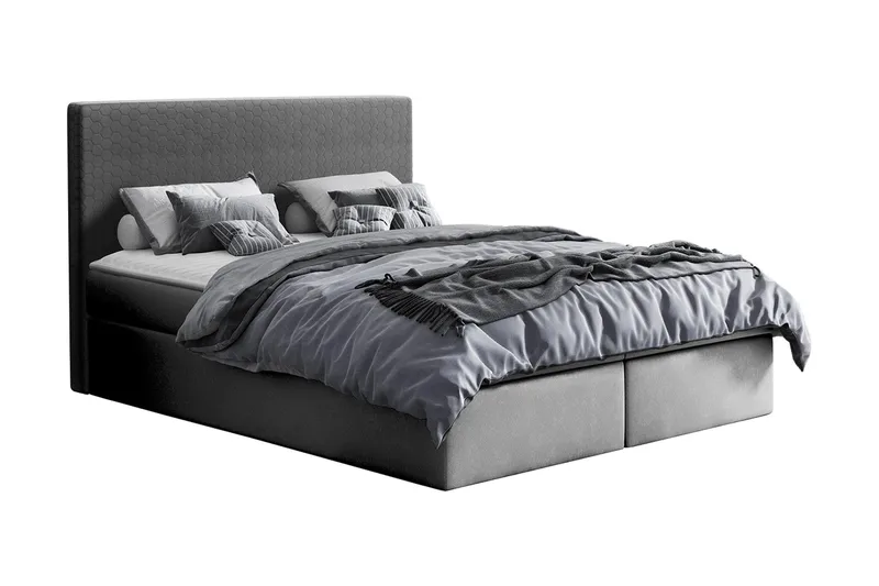 Laargard Kontinentalsäng medFörvaring 200x200 - Grå - Möbler - Säng - Kontinentalsäng