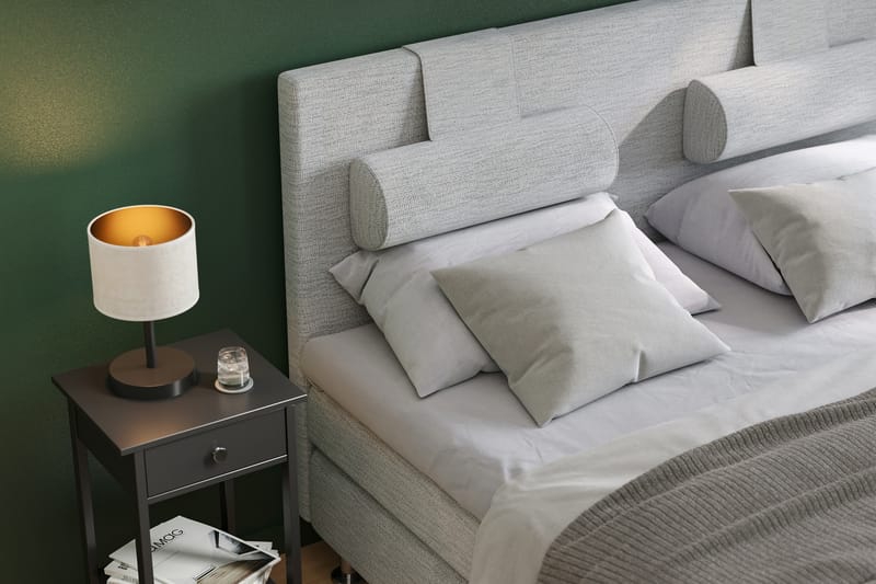 Layla Sängpaket Kontinentalsäng 160x200 - Ljusgrå - Möbler - Säng - Kontinentalsäng