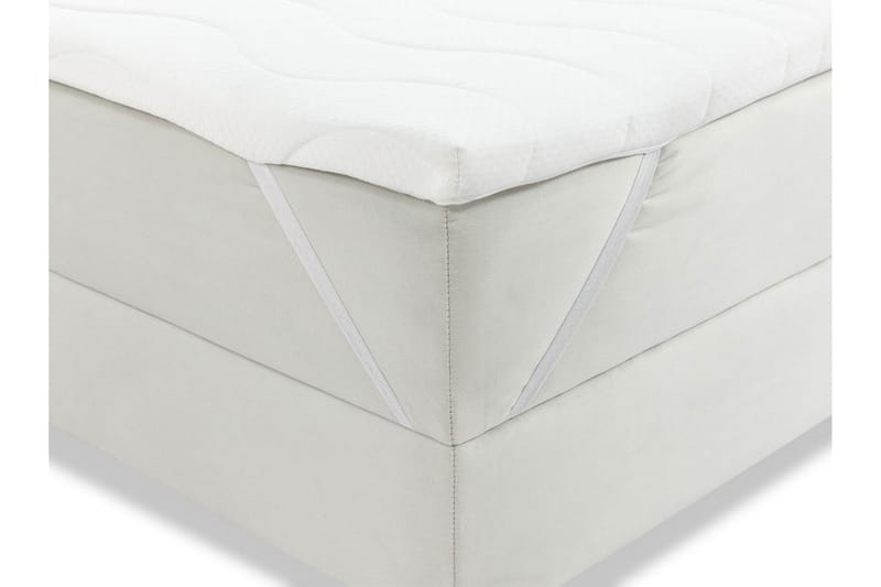 Lillsel Kontinentalsäng 160x200 cm med Sänggavel Tvättbar - Grå - Möbler - Säng - Kontinentalsäng