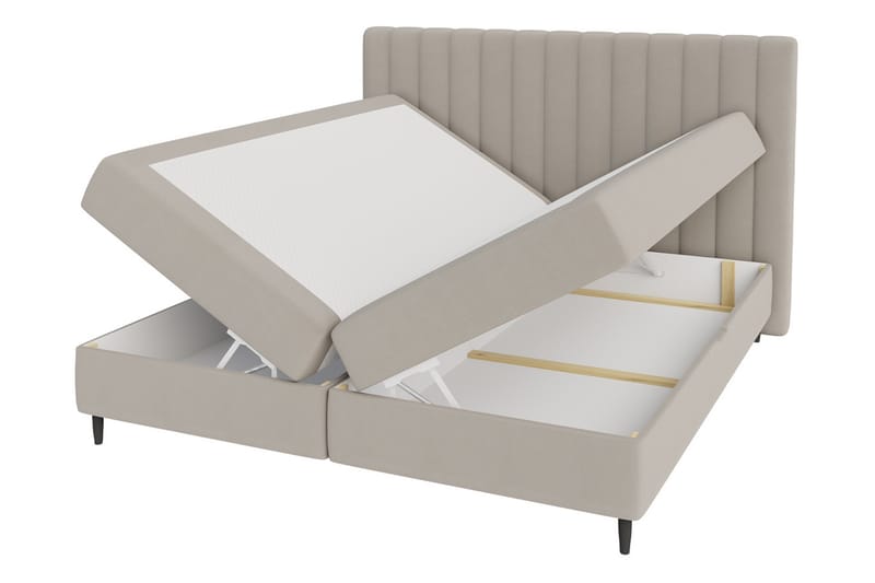 Lillsel Kontinentalsäng 160x200 cm med Sänggavel Tvättbar - Grå - Möbler - Säng - Kontinentalsäng