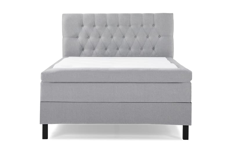 Lucky Komplett Sängpaket 120x200 Latex Diamant Sänggavel - Mellangrå - Möbler - Säng - Komplett sängpaket