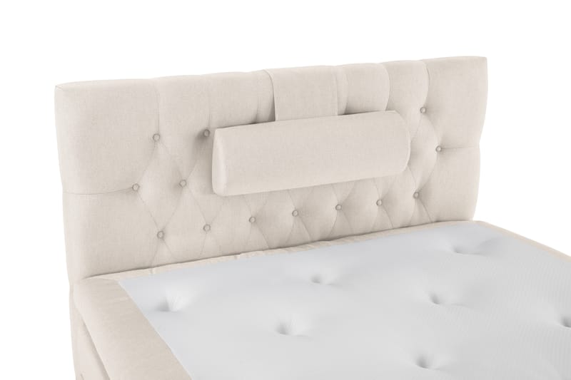 Lucky Komplett Sängpaket 120x200 Latex Diamant Sänggavel - Nackkudde Stor Beige - Möbler - Säng - Komplett sängpaket