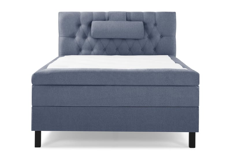 Lucky Komplett Sängpaket 120x200 Latex Diamant Sänggavel - Nackkudde Stor Mörkblå - Möbler - Säng - Kontinentalsäng