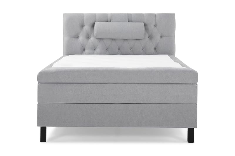 Lucky Komplett Sängpaket 120x200 Latex Diamant Sänggavel - Nackkudde Stor Mellangrå - Möbler - Säng - Kontinentalsäng