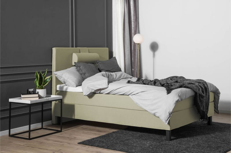 Lucky Komplett Sängpaket 120x200 Latex Slät Sänggavel  Na - Nackkudde Stor Grön - Möbler - Säng - Komplett sängpaket