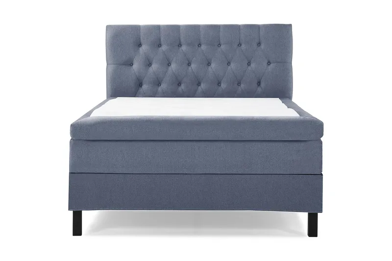Lucky Komplett Sängpaket 120x200 Memory Diamant Sänggavel - Mörkblå - Möbler - Säng - Kontinentalsäng