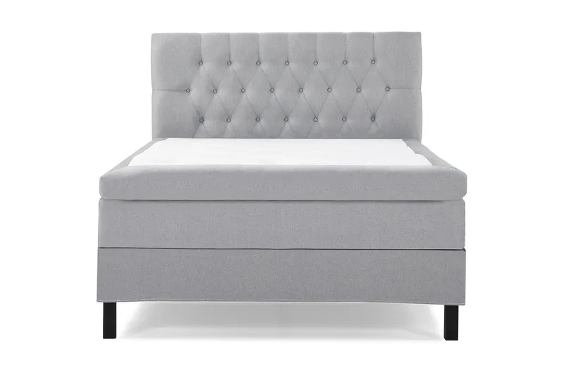 Lucky Komplett Sängpaket 120x200 Memory Diamant Sänggavel - Mellangrå - Möbler - Säng - Kontinentalsäng