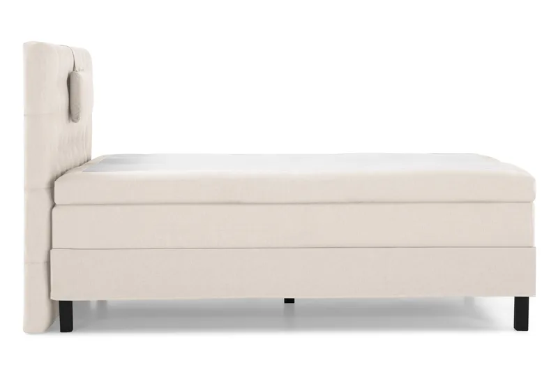 Lucky Komplett Sängpaket 120x200 Memory Diamant Sänggavel - Nackkudde Liten Beige - Möbler - Säng - Kontinentalsäng