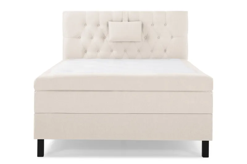 Lucky Komplett Sängpaket 120x200 Memory Diamant Sänggavel - Nackkudde Liten Beige - Möbler - Säng - Kontinentalsäng