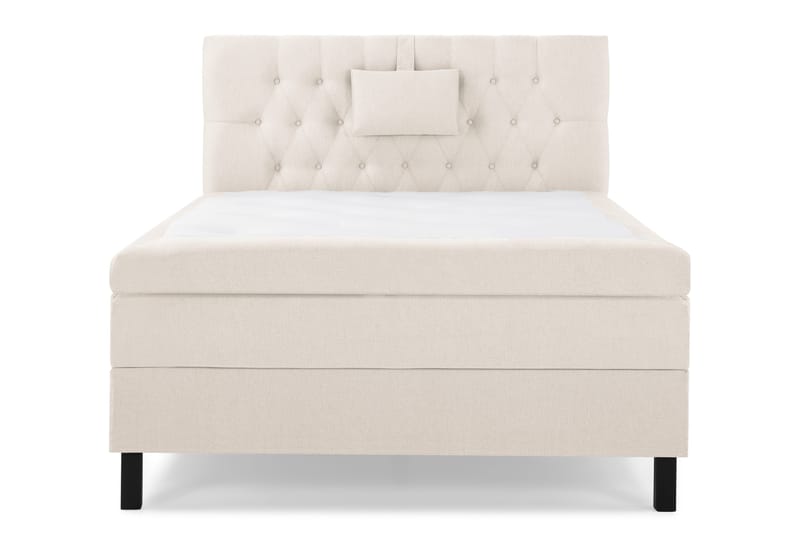 Lucky Komplett Sängpaket 120x200 Memory Diamant Sänggavel - Nackkudde Liten Beige - Möbler - Säng - Kontinentalsäng