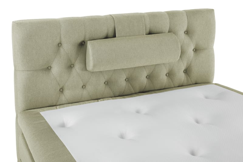 Lucky Komplett Sängpaket 120x200 Memory Diamant Sänggavel - Nackkudde Stor Grön - Möbler - Säng - Kontinentalsäng