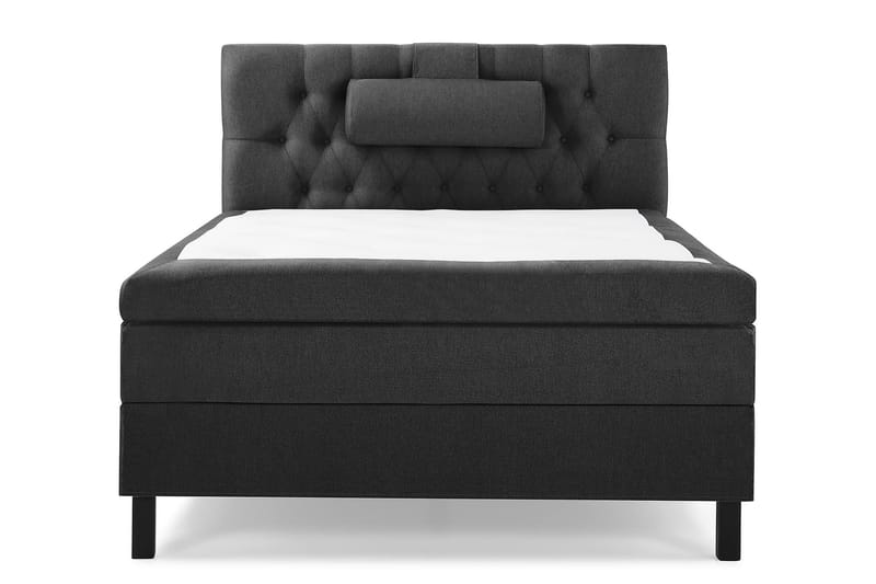 Lucky Komplett Sängpaket 120x200 Memory Diamant Sänggavel - Nackkudde Stor Svart/Grå - Möbler - Säng - Kontinentalsäng