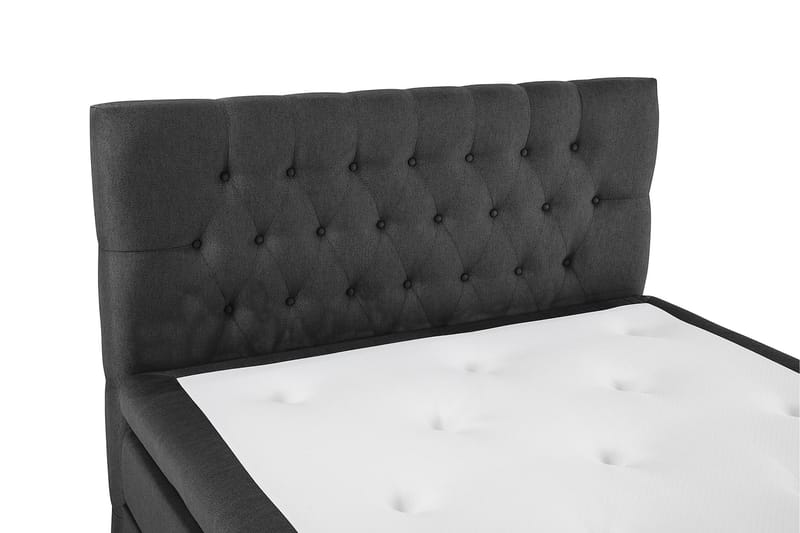 Lucky Komplett Sängpaket 120x200 Memory Diamant Sänggavel - Svart/Grå - Möbler - Säng - Komplett sängpaket
