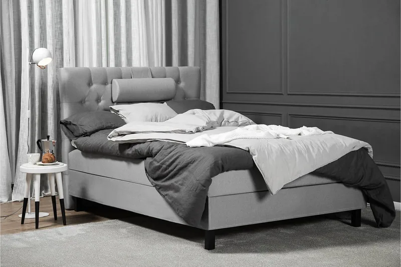 Lucky Komplett Sängpaket 120x200 Skum Diamant - Nackkudde Liten Mellangrå - Möbler - Säng - Kontinentalsäng