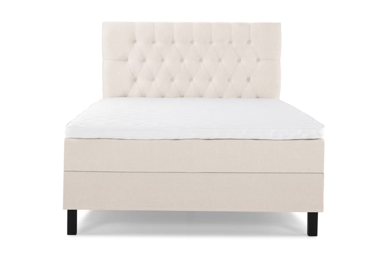 Lucky Komplett Sängpaket 120x200 Skum Diamant Sänggavel - Beige - Möbler - Säng - Kontinentalsäng