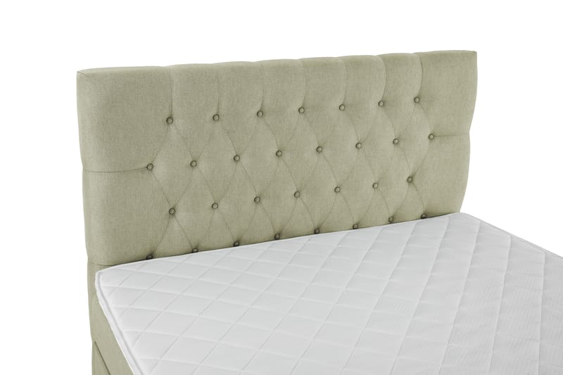 Lucky Komplett Sängpaket 120x200 Skum Diamant Sänggavel - Grön - Möbler - Säng - Komplett sängpaket