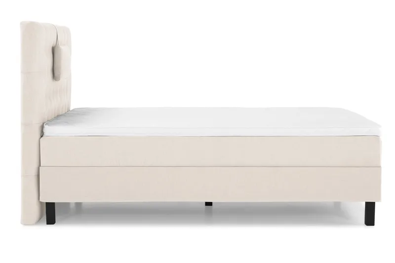 Lucky Komplett Sängpaket 120x200 Skum Diamant Sänggavel - Nackkudde Liten Beige - Möbler - Säng - Kontinentalsäng