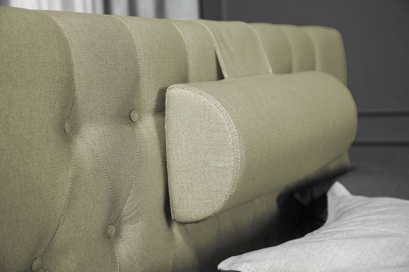 Lucky Komplett Sängpaket 120x200 Skum Diamant Sänggavel - Nackkudde Stor Grön - Möbler - Säng - Kontinentalsäng