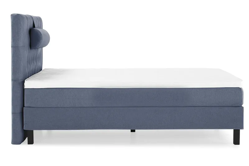 Lucky Komplett Sängpaket 120x200 Skum Diamant Sänggavel - Nackkudde Stor Mörkblå - Möbler - Säng - Kontinentalsäng