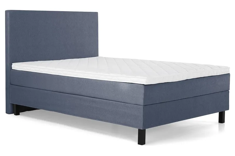 Lucky Komplett Sängpaket 120x200 Skum Slät Sänggavel  Mör - Mörkblå - Möbler - Säng - Kontinentalsäng