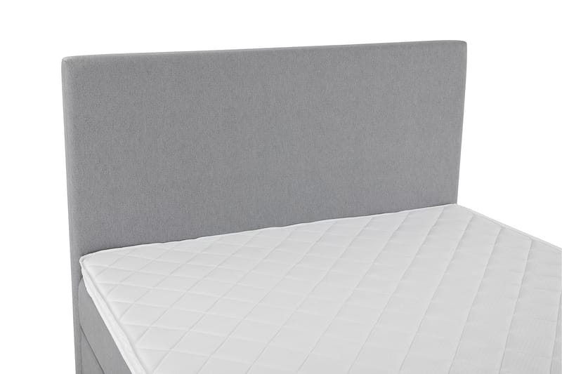 Lucky Komplett Sängpaket 120x200 Skum Slät Sänggavel  Mel - Mellangrå - Möbler - Säng - Komplett sängpaket