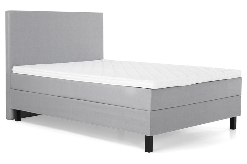 Lucky Komplett Sängpaket 120x200 Skum Slät Sänggavel  Mel - Mellangrå - Möbler - Säng - Komplett sängpaket
