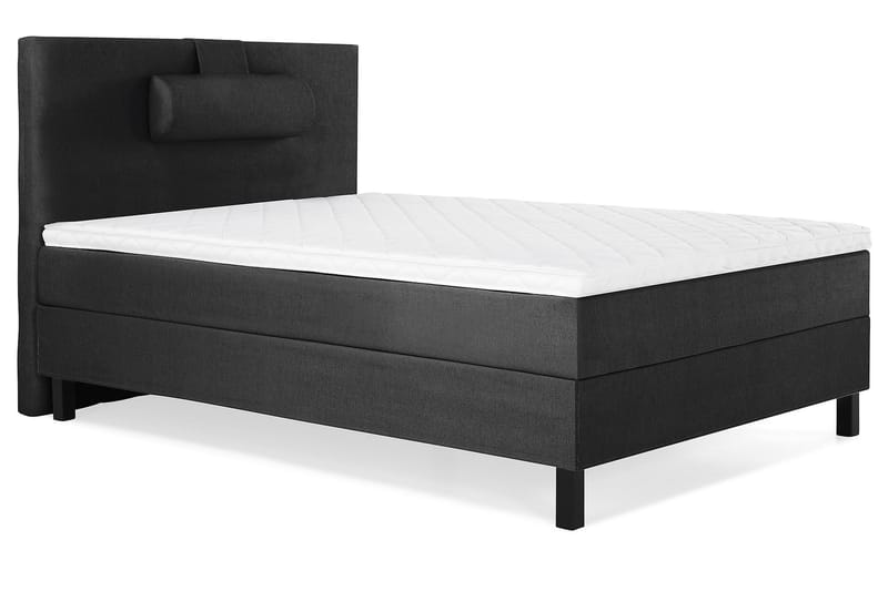 Lucky Komplett Sängpaket 120x200 Skum Slät Sänggavel  Nac - Nackkudde Stor Svart/Grå - Möbler - Säng - Komplett sängpaket
