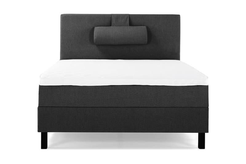 Lucky Komplett Sängpaket 120x200 Skum Slät Sänggavel  Nac - Nackkudde Stor Svart/Grå - Möbler - Säng - Kontinentalsäng