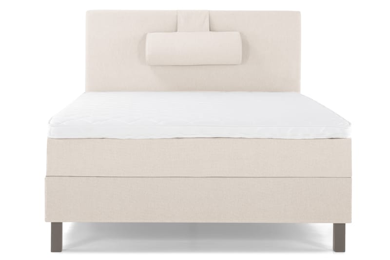 Lucky Komplett Sängpaket 120x200 Skum Slät Sänggavel - Nackkudde Stor Beige - Möbler - Säng - Kontinentalsäng