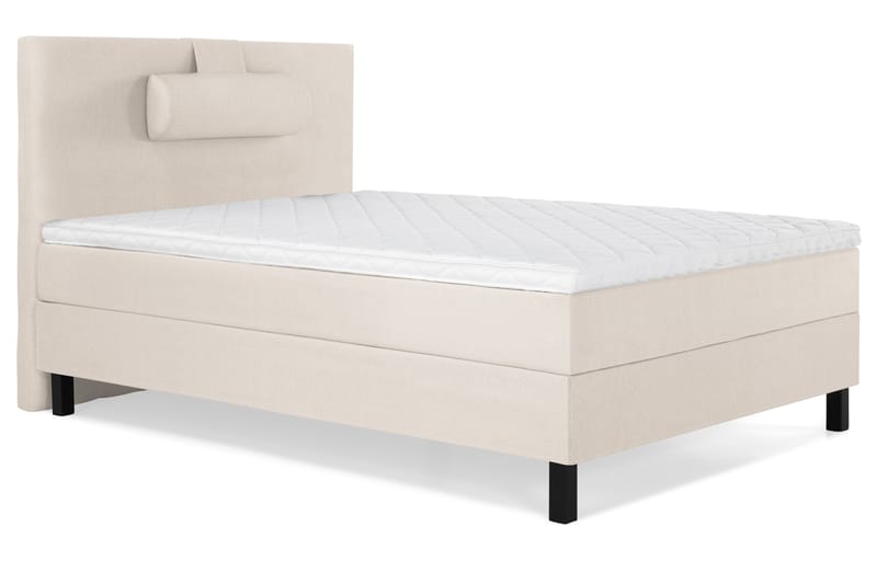 Lucky Komplett Sängpaket 120x200 Skum Slät Sänggavel - Nackkudde Stor Beige - Möbler - Säng - Kontinentalsäng