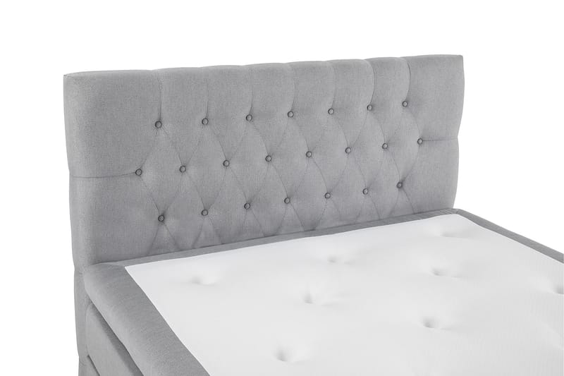 Lucky Komplett Sängpaket 120x200 Polyeter Diamant S�änggavel - Mellangrå - Möbler - Säng - Komplett sängpaket