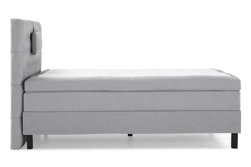 Lucky Komplett Sängpaket 120x200 Polyeter Diamant Sänggavel - Nackkudde Liten Mellangrå - Möbler - Säng - Kontinentalsäng